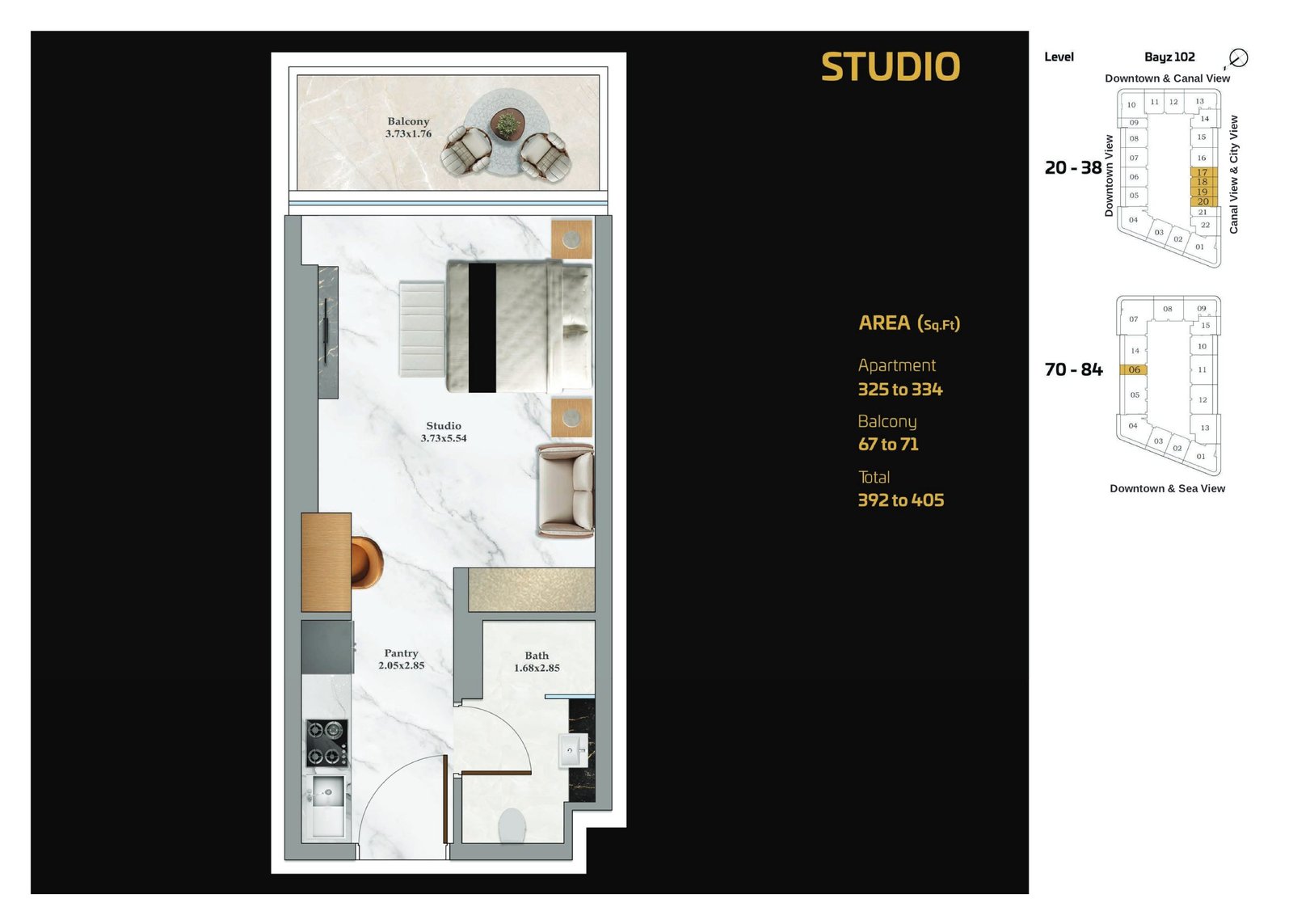 Bayz 102 floor plan 1