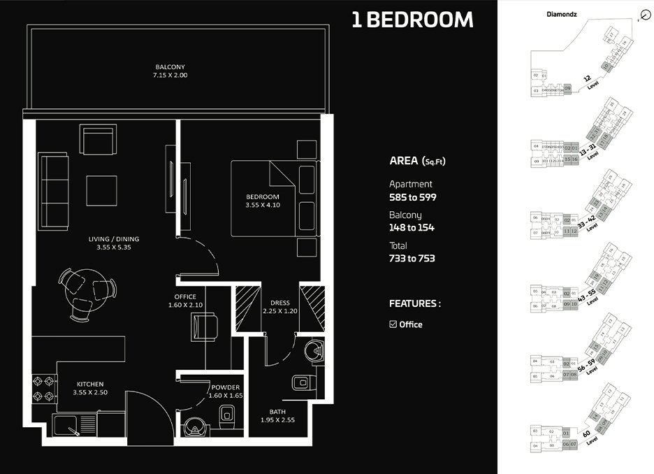 DIAMONDZ floor plan 1