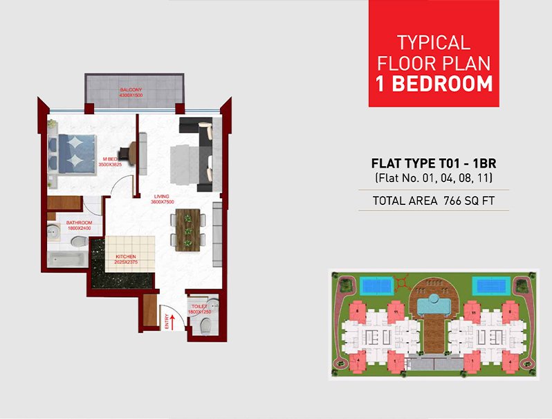 Glamz floor plan 1