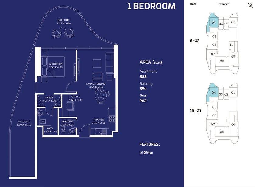 Oceanz floor plan 1